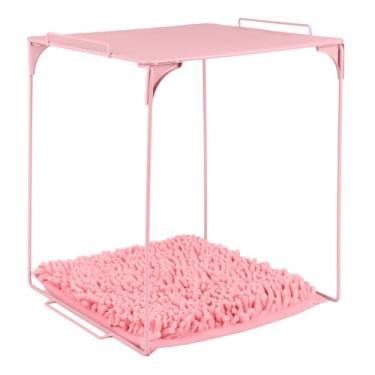 Imagem de AUECOOME Kit de decoração de prateleira e tapete organizador de armário adequado para escola, escritório, itens essenciais de volta às aulas (2, rosa claro)
