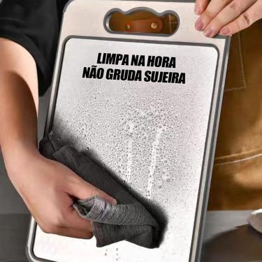 Imagem de Tábua De Corte Dupla Face Com Afiador E Moedor De Alho