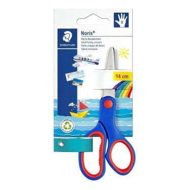 Imagem de 2X Tesoura Escolar Pequena Staedtler 14Cm Cor Azul