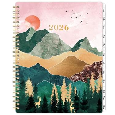 Imagem de Agenda 2026 – Agenda 2026 semanal e mensal, janeiro de 2026 a dezembro de 2026, 20 cm x 25 cm com páginas funcionais, bolso interno