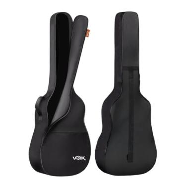 Imagem de Capa Para Violão Simples Voik CV-4101P Preta C/Bolso e Alça