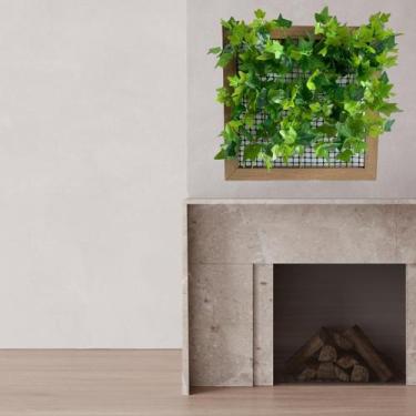 Imagem de 15 Buquês Folhagem 35cm atacado Planta Artificial  fundo parede verde 