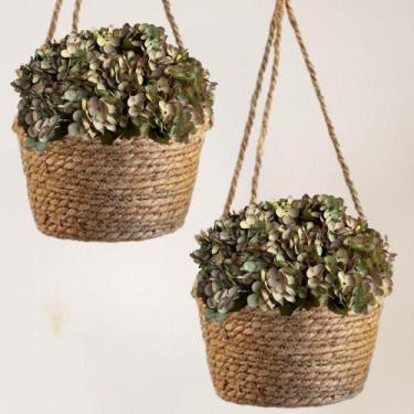 Imagem de 8 Buquê de mini hortênsia 26 cm flores artificiais festa de casamento 