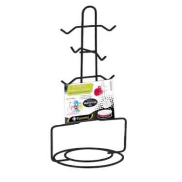 Imagem de Porta Xícaras De Café e Pires Suporte Preto Organização Cozinha