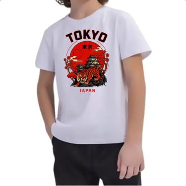 Imagem de Camiseta Infantil Tokyo Tigre Japao - Alearts, 4