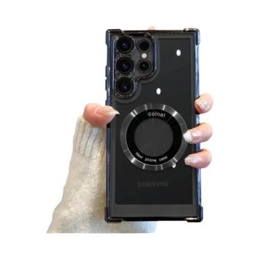 Imagem de Capas Magnéticas de Silicone Transparentes para Samsung Galaxy A55, A3