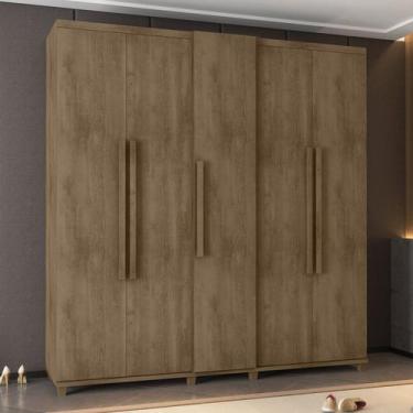 Imagem de Guarda-Roupa Casal 5 Portas Com Sapateira E 3 Gavetas Munique - RV Móv