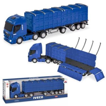 Imagem de Caminhão Iveco Hi-way Graneleiro Miniatura Brinquedo Realista Colecion