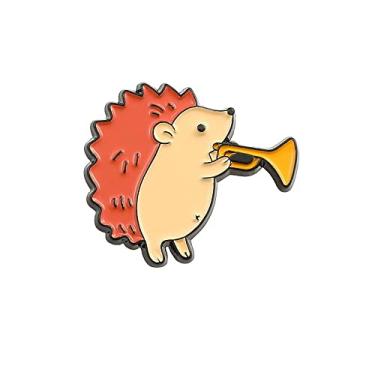 Imagem de Mochila Decoração Presente Músico Público Broche Violino Para Crianças Trompa Francesa Personalidade Pintura de Cozimento, Estilo 2, tuba