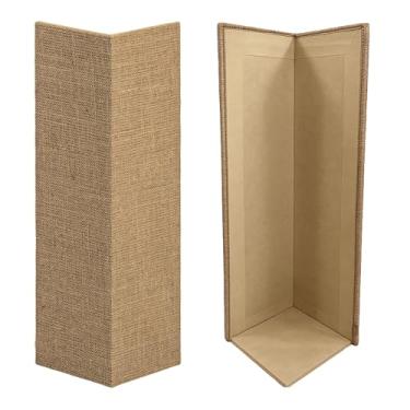 Imagem de Kit 2 Arranhadores de Canto para Sofá de Gato PETYC Modelo Lateral Protetor com Juta ou Carpete, Alta Resistência (Juta)