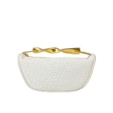 Imagem de Mini bolsa elegante com alça metálica, adequada para compras, passeios e deslocamentos diários