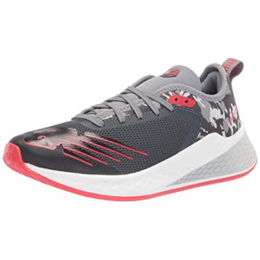 Imagem de New Balance Tênis de corrida infantil Fresh Foam Fast V1 com cadarço, Orca/Velocity Red