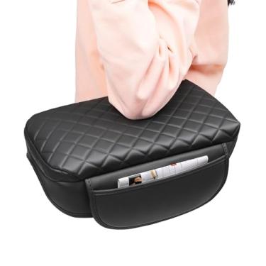 Imagem de SDPVorn Capa de apoio de braço para console central para Kia Sportage 2023 2024 2025 2026 acessórios almofada de tampa de descanso de braço com bolsos laterais, couro sintético preto