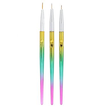 Imagem de Conjunto de pincéis para arte de unhas, caneta de pintura de ponta ultrafina para manicure profissional e design de unhas DIY