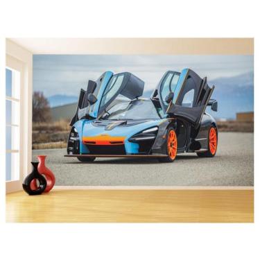 Imagem de Papel De Parede 3D Carro Mc Laren Pista Super 3,5M Car279 - Você Decor