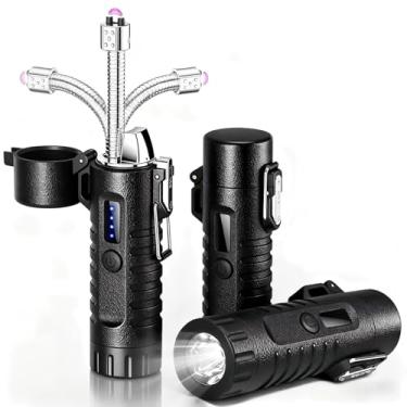 Imagem de Isqueiro elétrico de plasma recarregável por USB