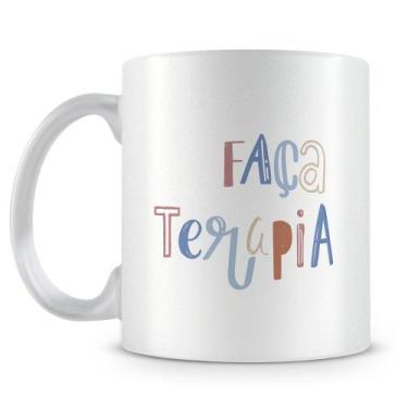 Imagem de Caneca Perolada Branca de Porcelana com Estampa Bem Estar - Amo Caneca