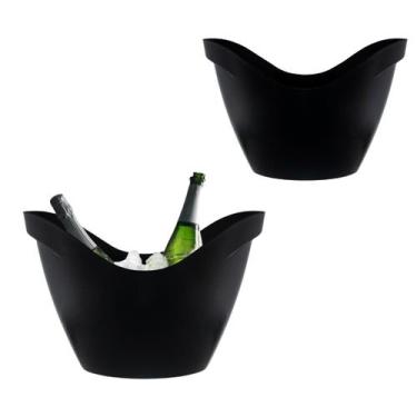 Imagem de Champanheira 8l Kit 2pçs Acrílico Resistente Várias Cores - NEOPLAS, P