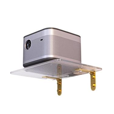 Imagem de Suporte universal para projetor, suporte de parede para pendurar na parede, prateleira de cabeceira doméstica, bandeja de prateleira, mesa de colocação, suporte de parede, suporte de fixação, suporte