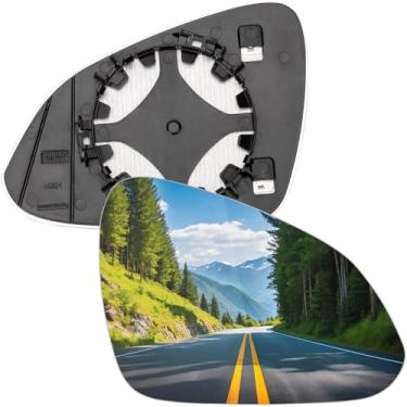 Imagem de LOIYLLEN Substituição do espelho lateral do passageiro para Buick Regal 2011 2012 2013 2014 2015 2016 2017 - Vidro do espelho do lado direito, vidro dos espelhos retrovisores com aquecimento elétrico