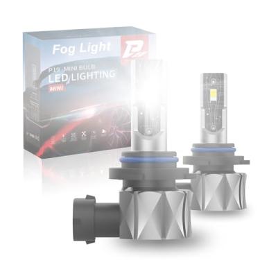 Imagem de Lâmpadas de neblina LED HB4 9006, 6000K brancas, 1:1 Plug and Play Direct Fit, 300% mais brilhante, IP68 impermeável, pacote com 2