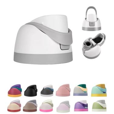 Imagem de Tampa de substituição para garrafa de água Owala FreeSip, peças de reposição compatíveis com Owala Freesip 473 ml, 680 g, 946 ml, 1,134 g, tampa de canudo à prova de vazamento com alça de transporte