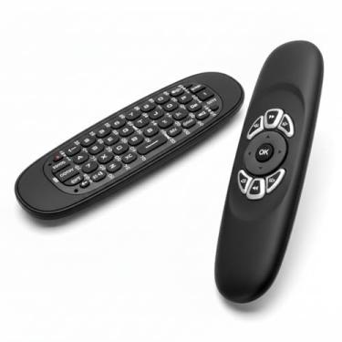 Imagem de Controle Remoto Air Mouse RGB Sem Fio com Teclado, Mini Controle Universal para PC e TV, Retroiluminação RGB