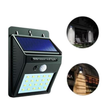 Imagem de Luminária Parede Energia Solar Sensor Movimento Presença 30