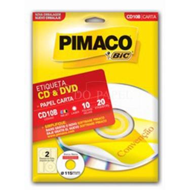 Imagem de Etiqueta Pimaco Cd10B Carta 10 Folhas
