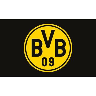 Imagem de Desert Cactus Bandeira do Borussia Dortmund FC BVB Alemanha Alemã Die Schwarzgelben Futebol 100% Poliéster Interior Exterior 0,9 x 1,5 m Bandeiras de Equipe (Bandeira F)