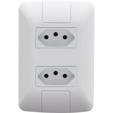 Imagem de Conjunto Com 2 Tomadas 2p+t 20 Ampères 250 Volts - 57241066 - Tramontina