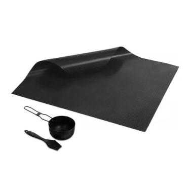 Imagem de Genérico, Manta Grill para Churrasqueira Tigela e Pincel Kit Churrasco