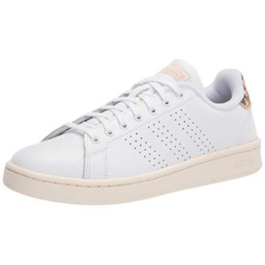 Imagem de adidas Grand Court Alpha Tênis feminino, Branco/Ouro metálico, 41