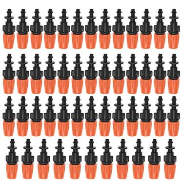 Imagem de Cosiki Bocais Ajustáveis ​​para Irrigação por Gotejamento, 50 Peças, Cabeça de Aspersão para Estufa, Tubo de 4mm/7mm