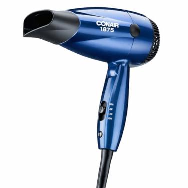 Imagem de Conair Secador de cabelo dobrável compacto Ion Shine com dupla voltagem de 1875 watts