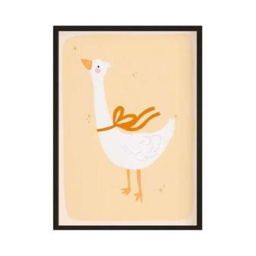 Imagem de Arte De Parede Para Quarto Infantil, Impressão Nórdica De Coelhos Flor