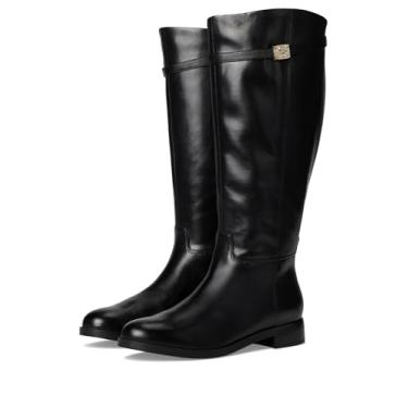 Imagem de GUESS Bota de cano alto feminina Zoro Wide Calf, Couro preto 001, 35