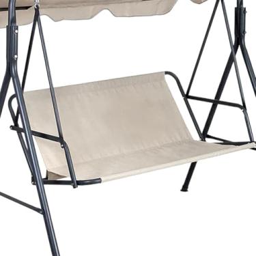 Imagem de CREATCABIN Capa de assento de balanço de substituição capa de banco de cadeira 600D pano Oxford engrossado impermeável varanda pátio capas de almofada de substituição para jardim ao ar livre Goldenrod