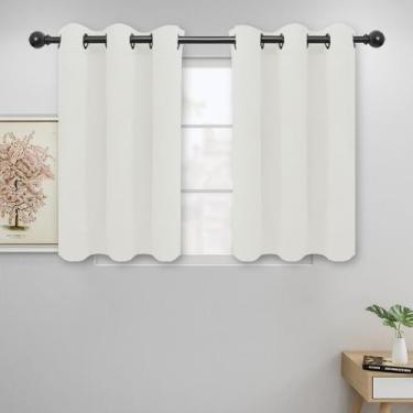 Imagem de Cortinas Easy-Going, 107x91 cm, isolamento térmico, marfim, 2 painéis