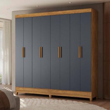 Imagem de Guarda Roupa Casal 8 Portas com Pes Maraba Moval