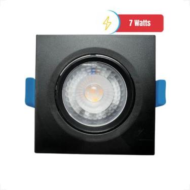 Imagem de Kits Luminária Led Spot 5w 7w 10w Quadrado Redondo Embutir Branco Frio