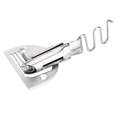 Imagem de Máquina de costura industrial Hemmer pasta pasta material grosso couro dobrável hemmer durável metal andando pé acessório de máquina de costura para encadernação de couro (Importado 36MM)