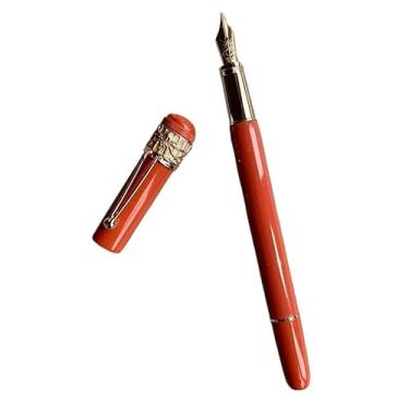 Imagem de ONECMN Novas canetas esferográficas Spider pretas vermelhas para escrever caneta Shoocl de presente (vermelho RGold Foun, caneta com caixa)