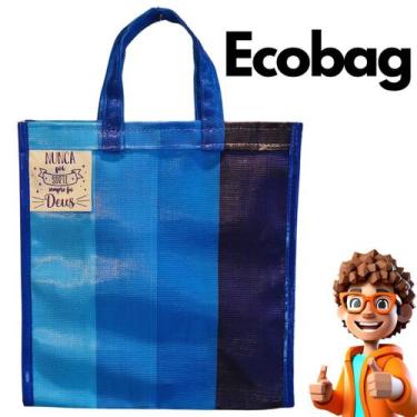 Imagem de Sacola Bolsa Nylon Ecobag Personalizada com Frases Retornável Feira Me