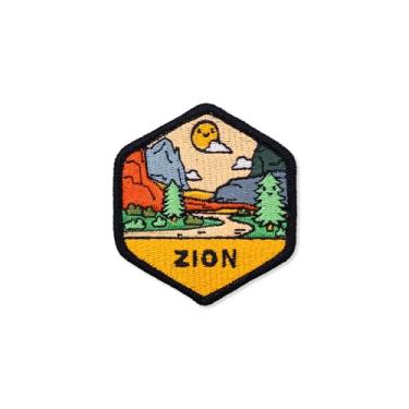 Imagem de Pals & Co. Patch bordado do Parque Nacional Zion – Perfeito para mochilas, jaquetas, acessórios ao ar livre e presentes exclusivos para amantes da natureza e aventureiros