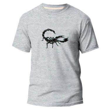 Imagem de  Camiseta Basica Algodão Premium Estampa Digital Signo - Pavesi, Cinza