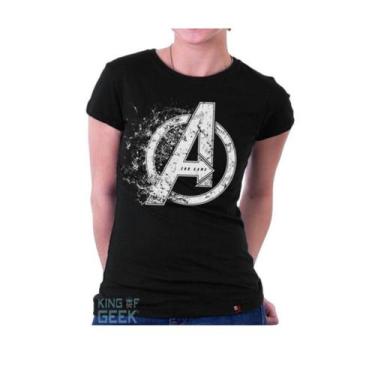Imagem de Babylook Avengers Os Vingadores Logo Endgame Blusinha - KING OF GEEK, 