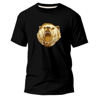 Imagem de Camiseta Básica Algodão Premium Estampa Digital Urso Gold  - Pavesi, P