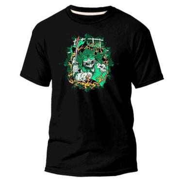 Imagem de Camiseta Básica Algodão Premium Estampa Digital Samurai Scar - Pavesi,
