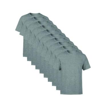 Imagem de Kit Com 12 Camisetas Poliéster Revenda - THL, 6G6GG, Cinza